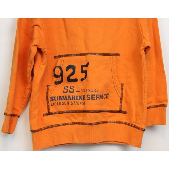 NWT 2008 Gymboree Boats & Bridges Hoodie sz 4 Boys Orange Submarine Service Cool - Picture 2 of 5